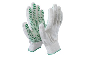 Перчатки ХБ с ПВХ-напылением "Точка" Люкс 13 кл (Минпромторг)