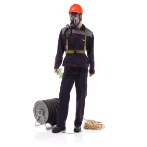 Противогаз ПШ-20РВ-2-ПСА с антистатической привязью и лицевой частью ШМ-2012 (2шт)