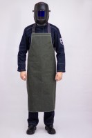 Фартук сварщика "ВОЛАТ-А" (50%  преокс, 50%  параарамид) с термостойким силиконовым покрытием