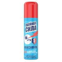 Аэрозоль Убойная сила Максимум от комаров, клещей, мошек, слепней и блох